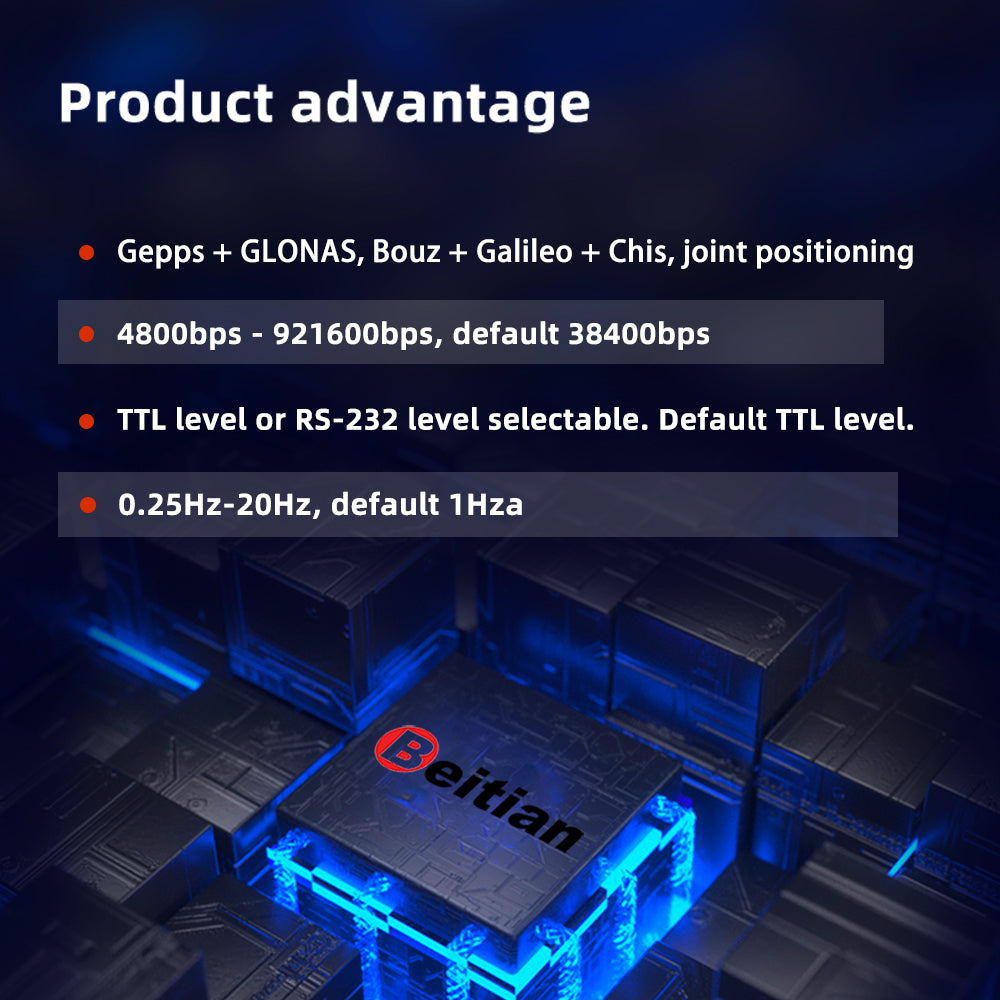 Beitian GNSS receiver ZED-F9P module board fixing hole RTK BM-435 Beitian GNSS receiver ZED-F9P module board fixing hole RTK BM-435